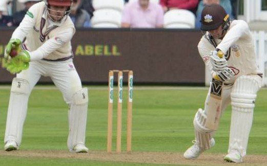 CC Surrey (H) Sept 2018 Day 1 Jason Roy beaten by J Leach Copyright Michael Williams