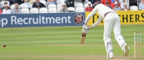 CC 2018 Som v Hants Day 2 Craig Overton 4 runs and 100 partnership Copyright Mike Williams