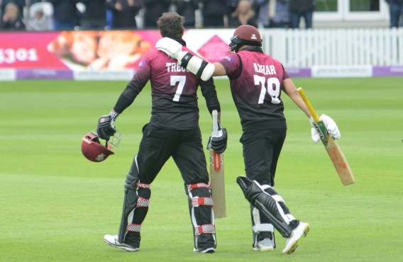 RLODC 50-over Som v Essex 260419 Peter Trego 100 runs (C) M Williams