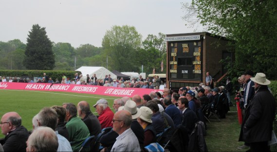 IMG_1250 RLODC 50-Over Middx v Som 010519 Radlett scoreboard as Middx inns comes to a close