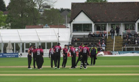 IMG_1271 RLODC QF 100519 Worcs v Som 'The match in one ball' - Somerset reflect on the key dismissal of Riki Wessells